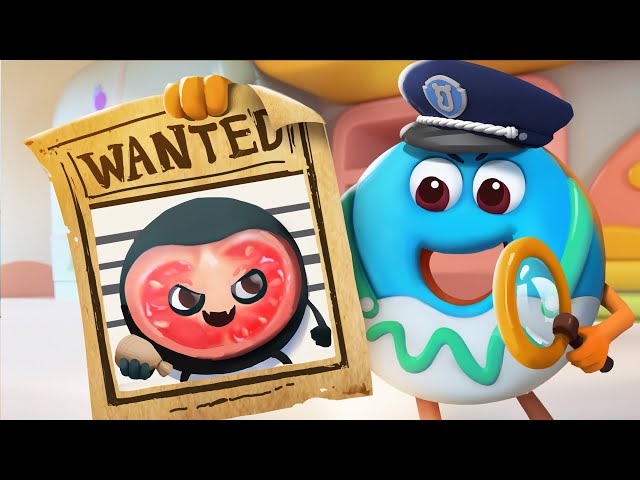 Yummy Foods Family Ep 9 - Police Donuts Search Mission - Who‘s the Thief | BabyBus TV - Kids Cartoon