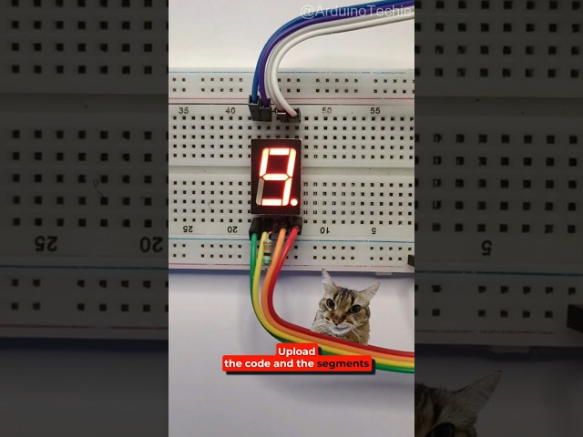 How Does a 7-Segment Display Work with Arduino Uno? #arduino  #arduinoproject #captaincool