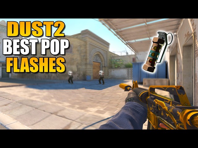 CS2 - 10 Pop Flashes You NEED To Know on Dust2