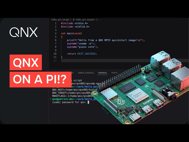 Get QNX Running on a Raspberry Pi in Under 30 Minutes
