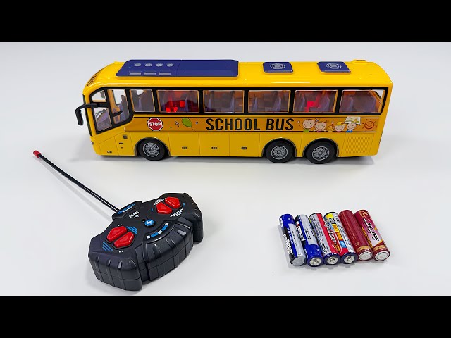 Unboxing transparent gear fire truck, remote control RC city bus, large police car ASMR |Review Toys