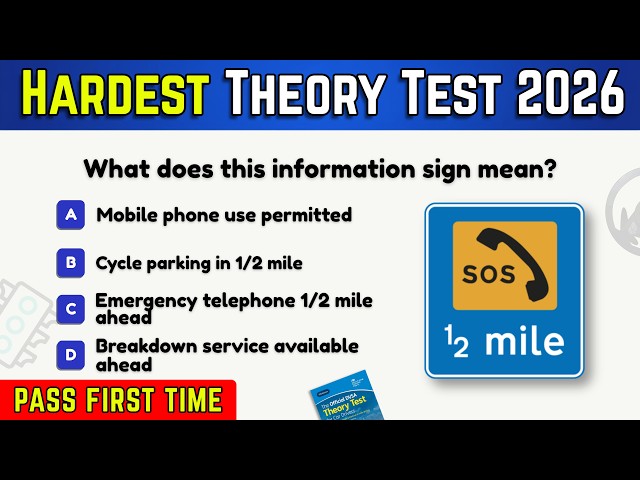 Theory Test 2026 UK |🚦Full Driving Theory Test 🇬🇧  DVSA Styled Most Asked Questions