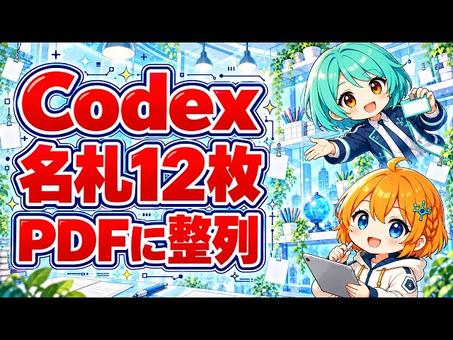 Codexで名札12枚をPDFに｜長い名前・空欄も確認