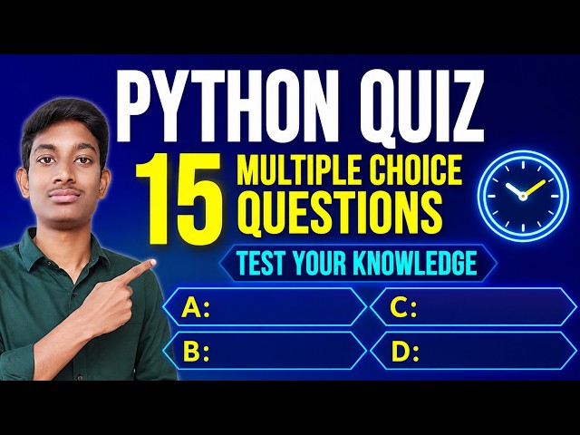 Python Quiz in Telugu 🔥 | 15 MCQs to Test Your Python Knowledge | Can You Score 15/15?