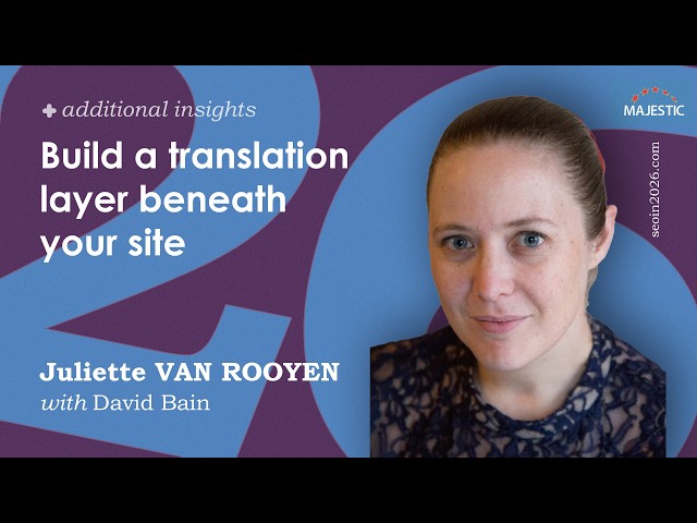 Build a translation layer beneath your site - Juliette van Rooyen