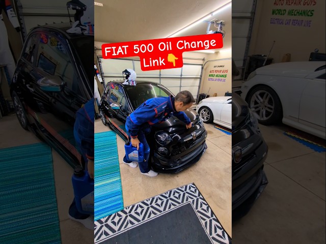 Link👉FIAT 500 Oil Change 👉 #fiat #fiat500 #fiatabarth #easy #help #fix #video #mechanic #oil