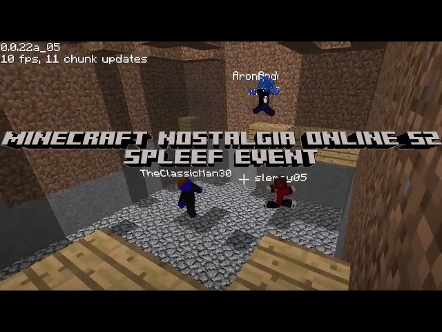 Minecraft Nostalgia Online S2 Ep5: Spleef Event!