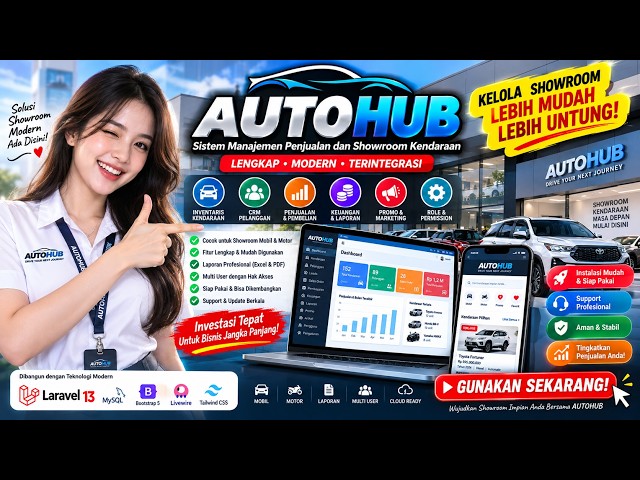 🔴🔴🔴🚗 AUTOHUB – Integrated Vehicle Showroom & Sales Management System