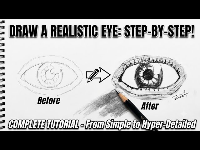 How to Draw a Realistic Eye ✏️ | Step-by-Step Drawing Tutorial