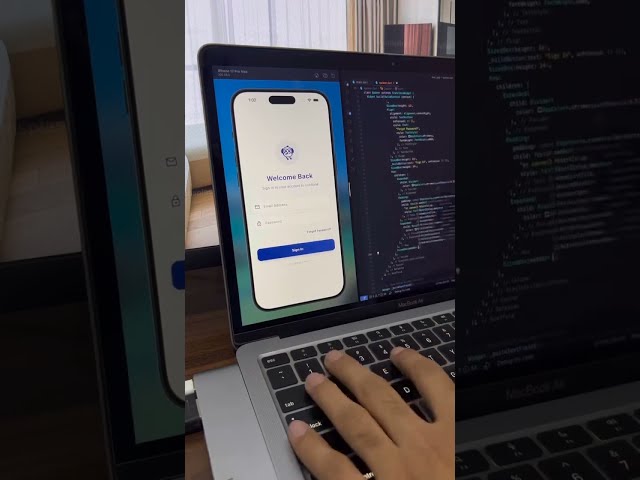 Flutter code using creat amazing login page📲💫🔥#Flutter#coding #shorts #tranding#shorts#youtubeshorts