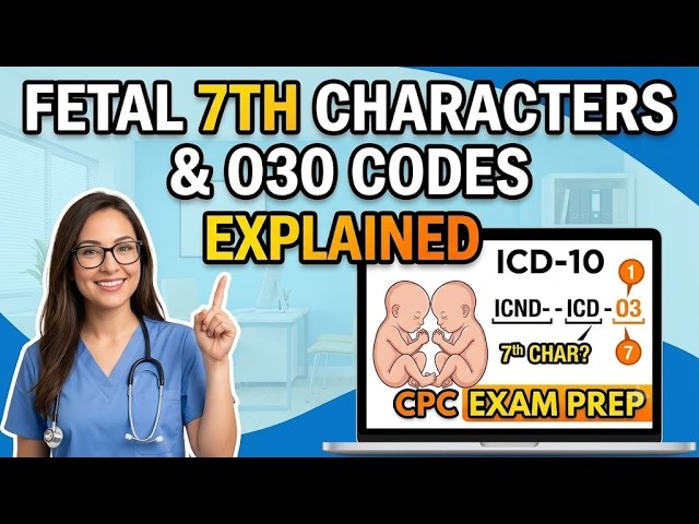 Fetal 7th Characters & Category O30 Explained (CPC Exam Prep)