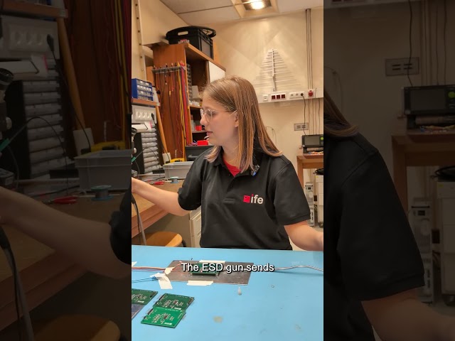 What does an ESD gun do? 🔫 #atc3 #tugraz #electrostaticdischarge