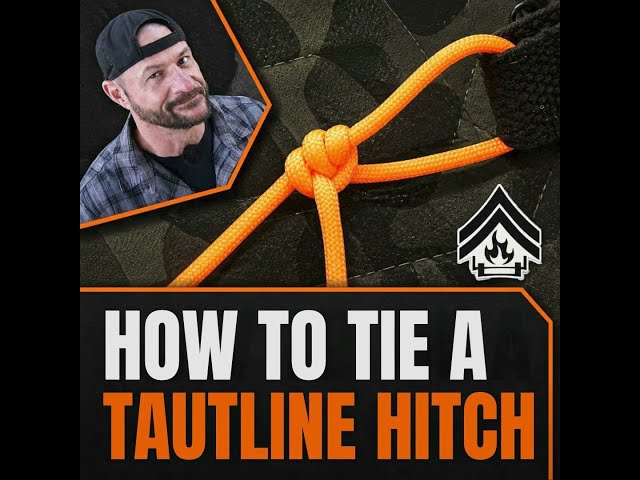 How To Tie a Taut-Line Hitch #corporalscorner #tautlinehitch #knots #camping