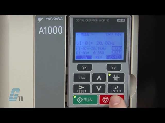 Yaskawa A1000 AC Drive Basic Start Up Using the Keypad