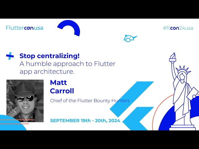 A humble approach to Flutter app architecture - Matt Carroll | Fluttercon USA 2024