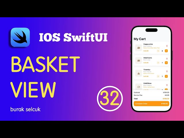 SWIFTUI - 32 BASKET SCREEN WITH SWIFT UI