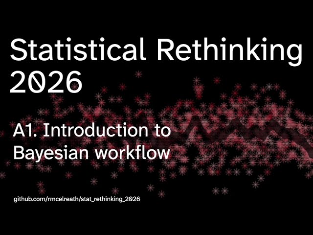 Statistical Rethinking 2026 - Lecture A01 - Introduction to Bayesian Workflow
