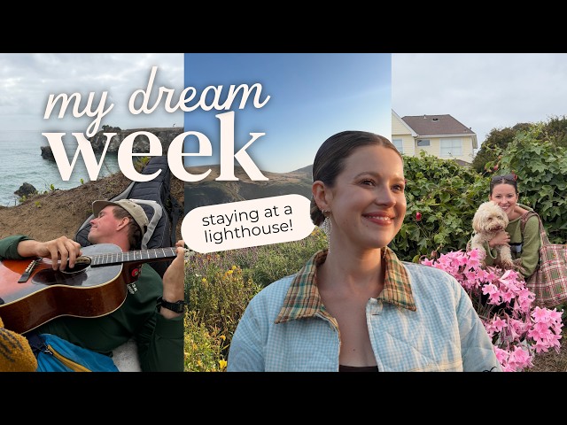 VLOG: the dreamiest wedding week at a LIGHTHOUSE in Mendocino, CA :,)