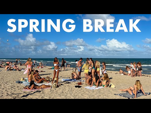 Fort Lauderdale Spring Break LIVE 2026 Florida Beach Walk
