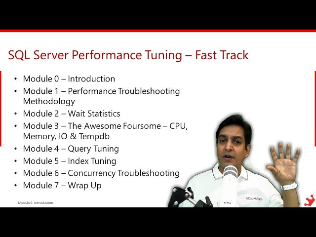 SQL Server Performance Tuning - Fast Track (Video Course by Amit Bansal)