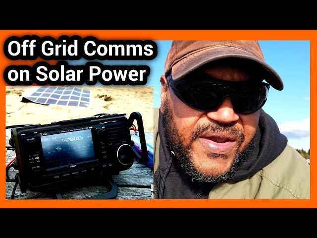Portable ham radio off grid Icom IC-705