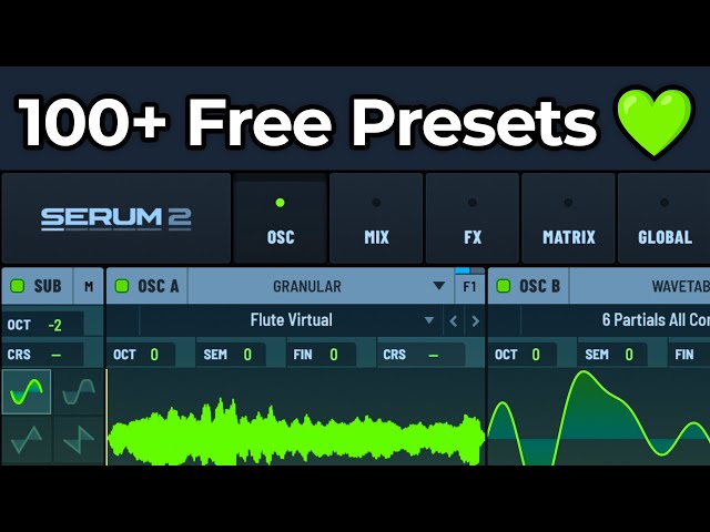 I made 100+ Free Serum 2 Presets for you