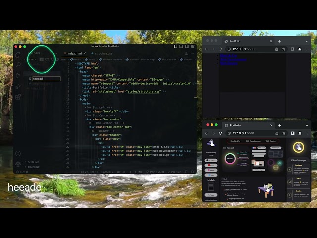 Responsive Portfolio Website Using HTML CSS