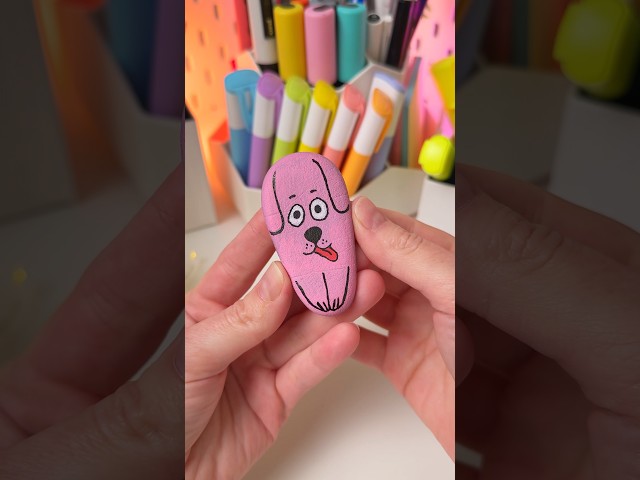 How to Turn the Ordinary Stone into a Puppy 🐶 Tutorial for Beginners #shorts