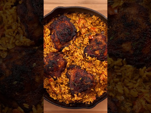 One-Pot Blackened Chicken with Coconut Turmeric Rice