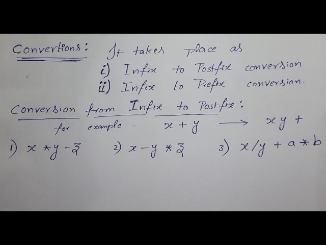 Infix to Postfix conversion with example 1 in Data Structures | Telugu | Giridhar