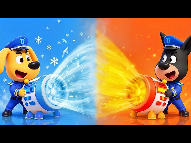Hot VS Cold Party | Educational Cartoon | Sheriff Labrador | Cartoon | BabyBus