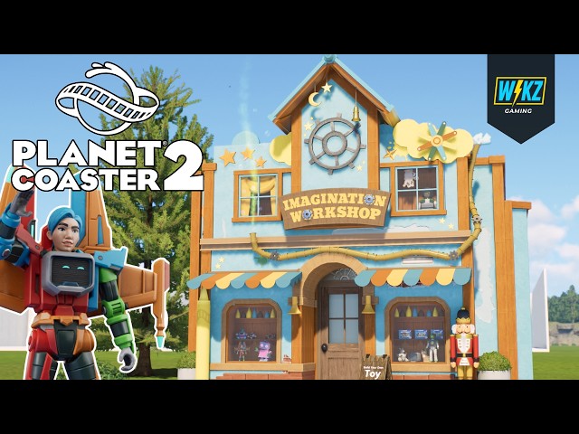 I Built a Toy Workshop Using the NEW Toybox Pack! | Planet Coaster 2 DLC Speedbuild