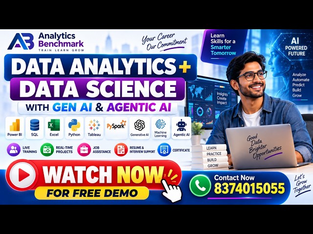 Data Analytics Course in Hyderabad |Data Analyst Training| Excel +Power BI + SQL+Gen AI - 8374015055