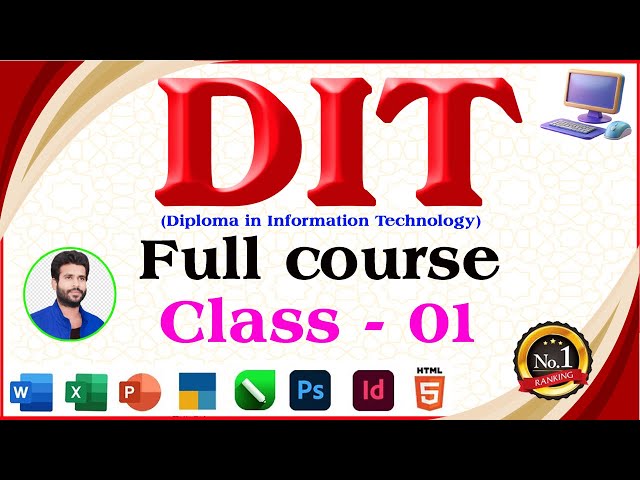 dit full course | free dit full course | dit full course tutorial | learn full dit full course