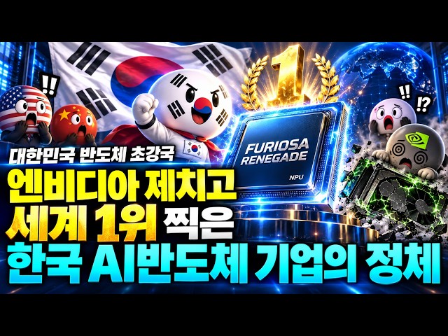 대한민국 반도체 초강국 엔비디아 제치고 세계 1위 찍은 한국 AI반도체 기업의 정체
