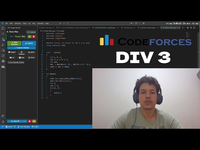 Attempting Codeforces div 3 contest (did not go well)