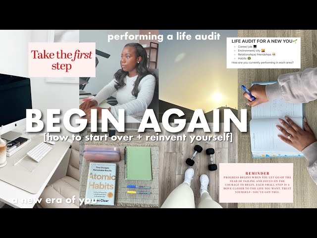 How to start over - resetting your life and routine from scratch