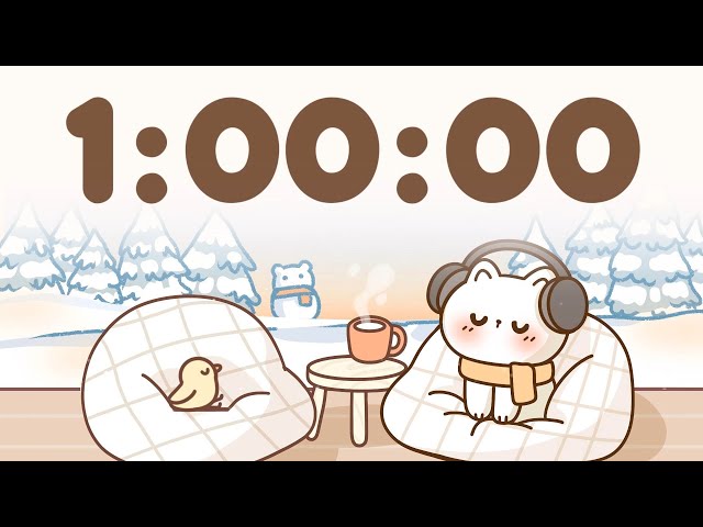 60 Minute Timer 🐱 1 Hour Study Timer for Classroom Focus