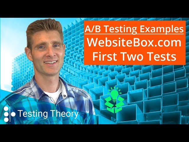 A/B Testing Examples: WebsiteBox - First Two Tests