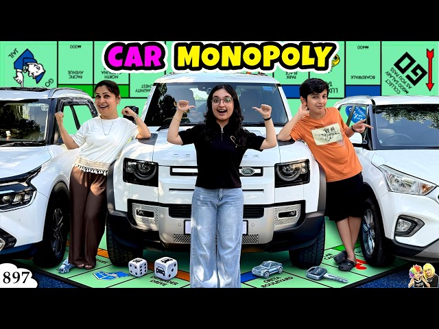 CAR MONOPOLY | Ep 897 | Comedy Family Challenge | Aayu and Pihu Show