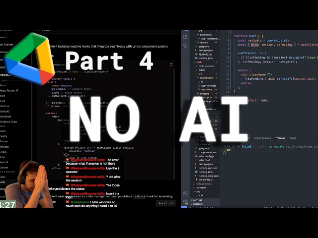 How hard is it to debug without AI in 2026? (Google Drive clone - Part 4)
