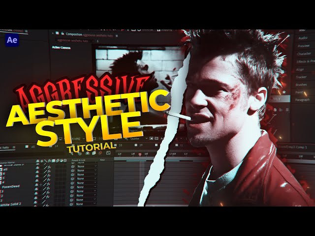 Aggressive aesthetic style Tutorial on After Effects (+Preset)