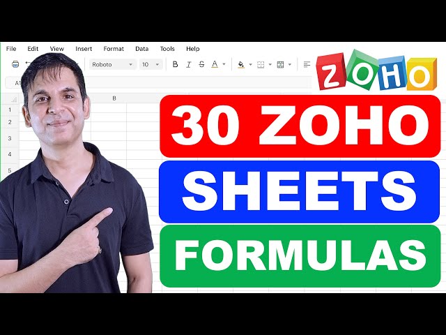 30 Basic Formulas in Zoho Sheets You MUST Know! 🚀 (Complete Beginner’s Guide)