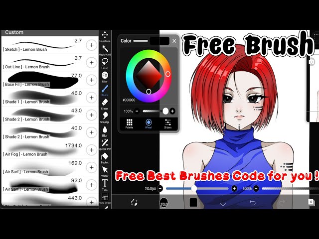 Free Best Brushes Code For You || ibisPaintX ||