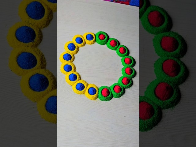 simple 😂😁rangoli | satisfying rangoli | ASMR#rangoli​​ #rangolidesigns​​ #indianart​​ #asmr