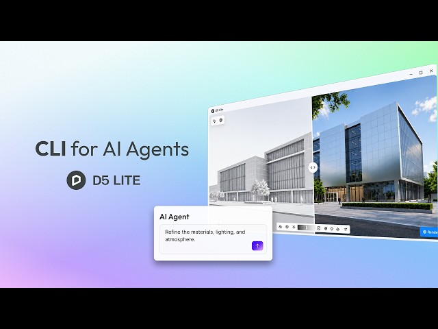 Connect AI Agents to D5 Lite CLI | Codex with SketchUp & Rhino