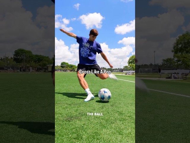 Cross Like A Pro In 30 Seconds (Tutorial) #soccer #football
