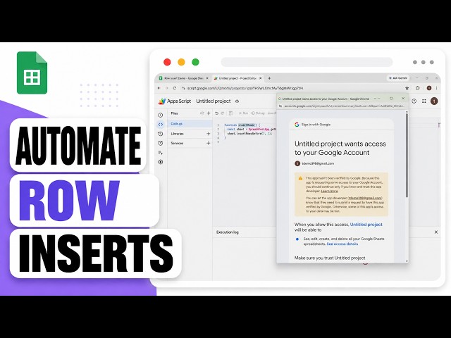 Google Sheets: How to Make an Apps Script Insert Rows (2026 Script Configuration)