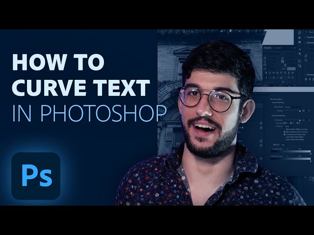 How to Curve Text to Fit Any Image | Photoshop in 5 | Adobe Photoshop