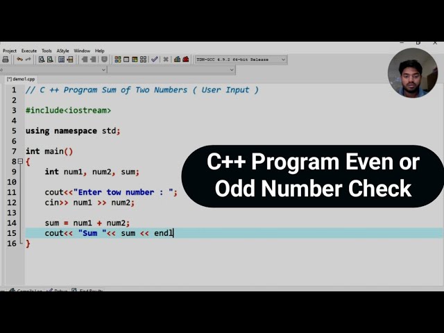 C++ Program Even or Odd Number Check #codingtutorial